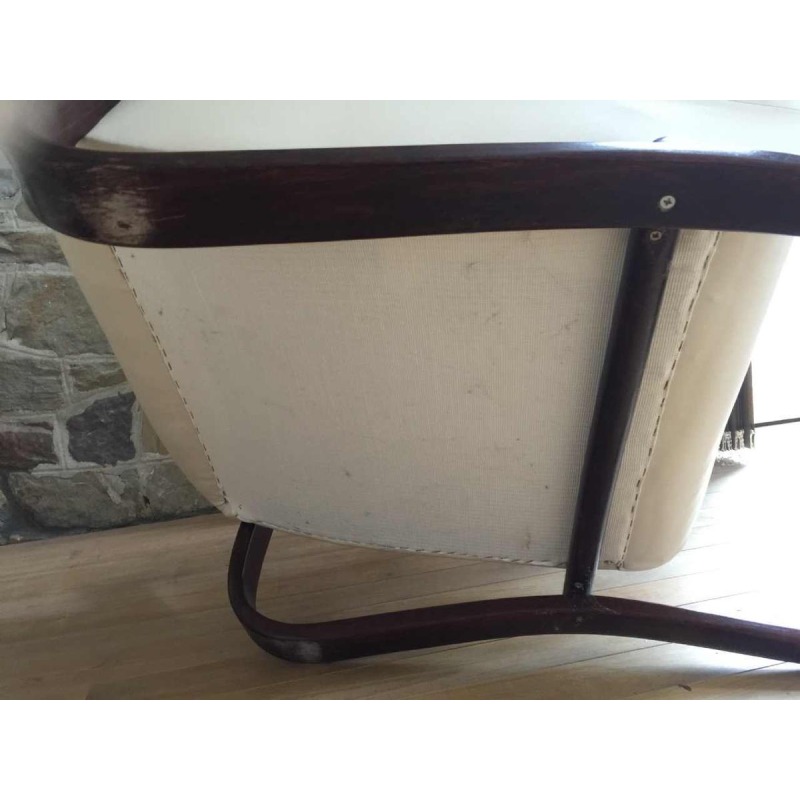 Jindrich Halabala for THONET, Pair of armchairs "H269" Art Deco, 1930