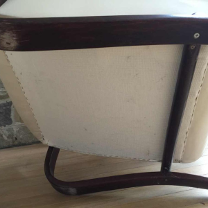 Jindrich Halabala for THONET, Pair of armchairs "H269" Art Deco, 1930