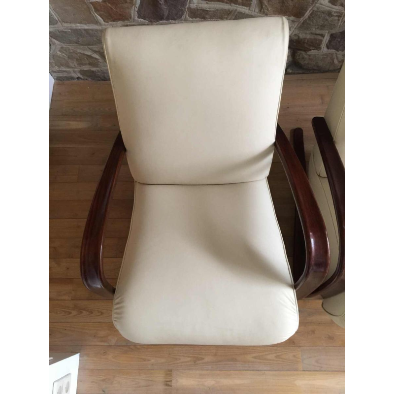 Jindrich Halabala pour THONET, Paire de fauteuils "H269" Art Déco, 1930