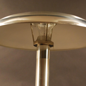 Art Deco table / desk lamp, chromed and brushed metal, circa 1935