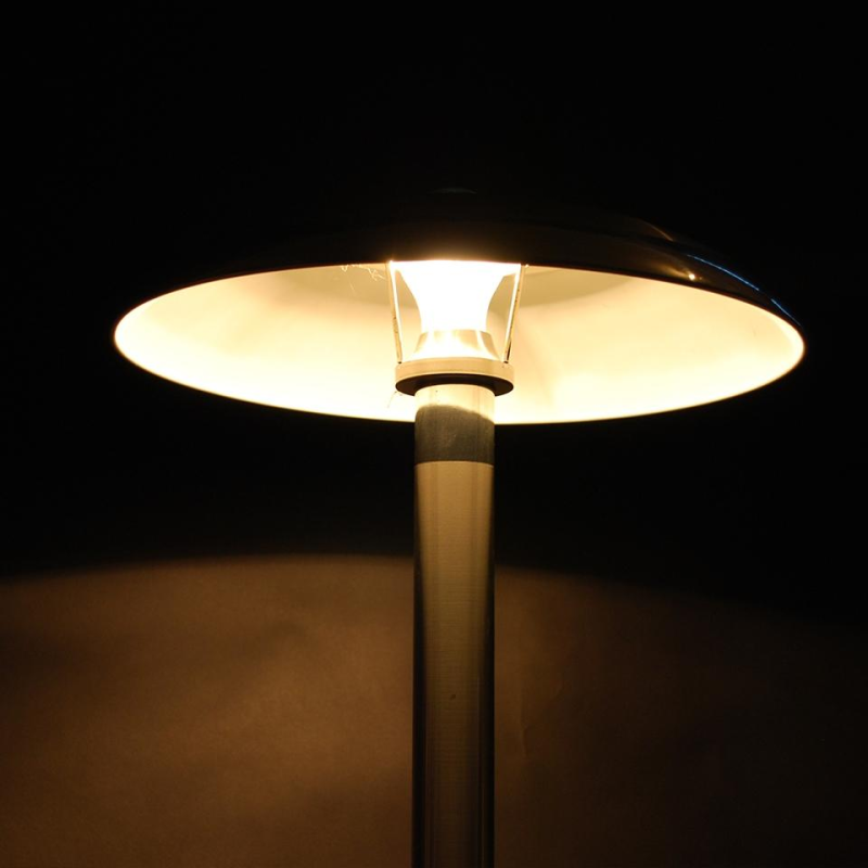 Art Deco table / desk lamp, chromed and brushed metal, circa 1935