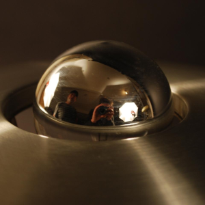 Art Deco table / desk lamp, chromed and brushed metal, circa 1935