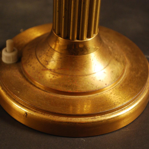 Pair of Art Deco gilt brass table lamps, ca 1925