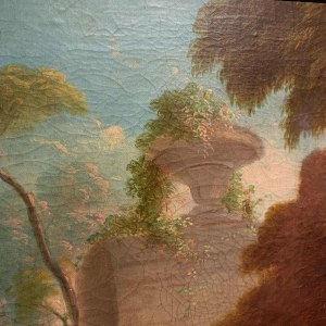 Schilderij van een pastorale scène, galant 18e eeuw in de geest van Watteau / Lancret