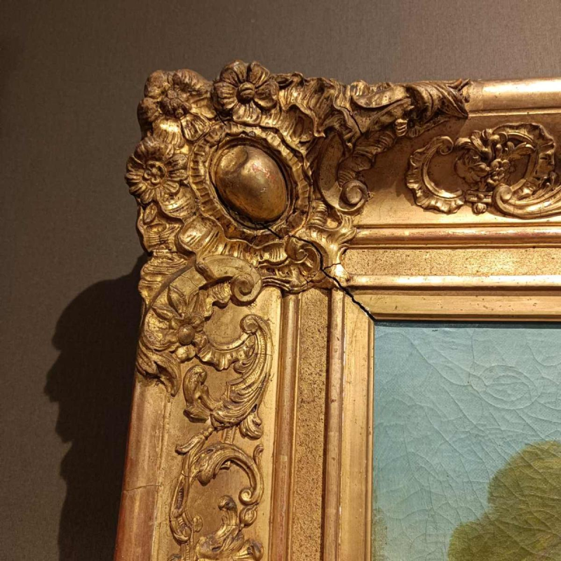 Tableau scène pastoral, galante XVIII ème dans l'esprit de Watteau / Lancret