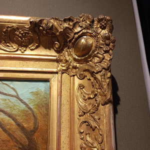 Tableau scène pastoral, galante XVIII ème dans l'esprit de Watteau / Lancret