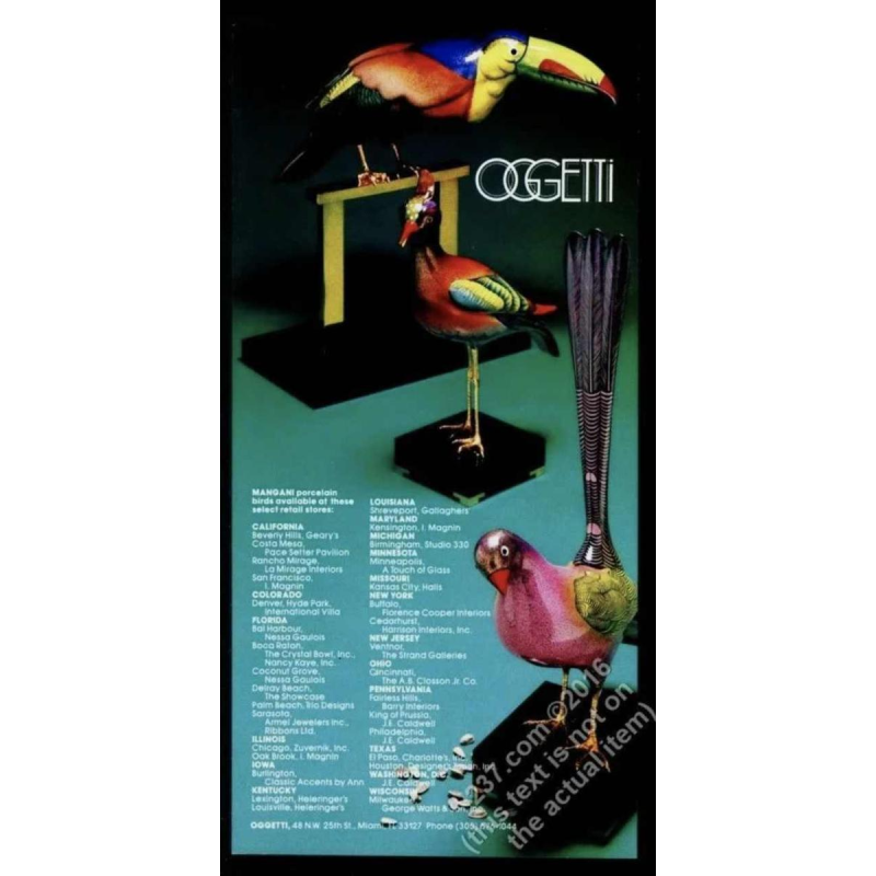 Giulia Mangani / Oggetti, sculptuur 'Kievit vogel' polychroom porselein & vuurverguldsel, Hollywood Regency ca 1970