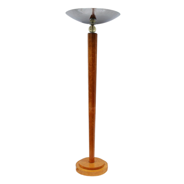 LAMPADAIRE ART-DECO EN ERABLE MOUCHETE