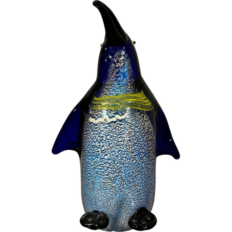 AURELIANO TOSO « Pinguin ou manchot » sculpture animalière en verre soufflé, Italie Murano ca 1960