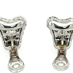 Boucles d'Oreilles Or Blanc Diamants & Rubis"