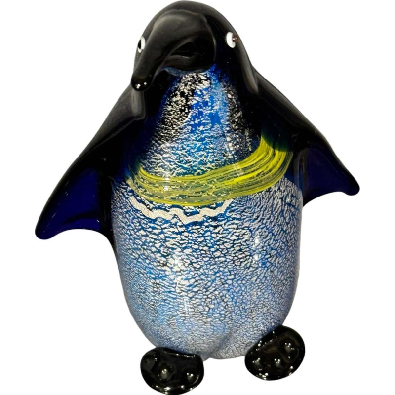 AURELIANO TOSO “Pinguin of pinguïn” geblazen glazen dieren sculptuur, Italië Murano ca 1960