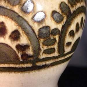 Eugene Paulus, rare African Art Deco vase, Bouffioulx CHATELET sandstone, 1927