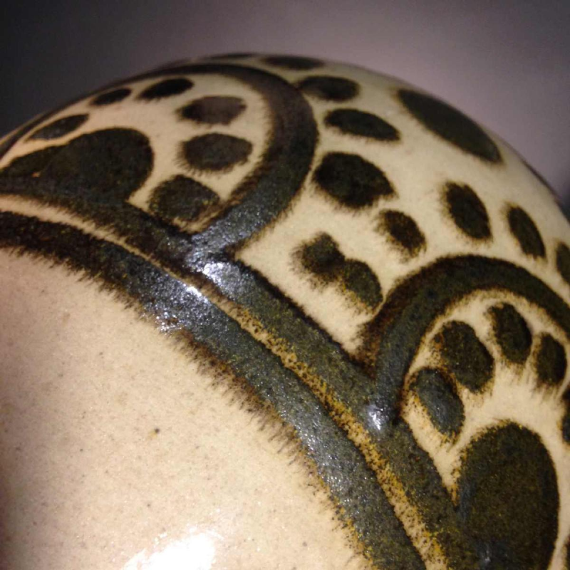 Eugene Paulus, vase africaniste Art Déco, Grès de Bouffioulx CHATELET, 1927