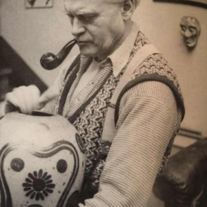 Eugene Paulus, vase africaniste Art Déco, Grès de Bouffioulx CHATELET, 1927