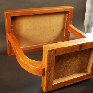 Wallnut Gueridon from DE COENE Art Déco foot "violon" - circa 1930