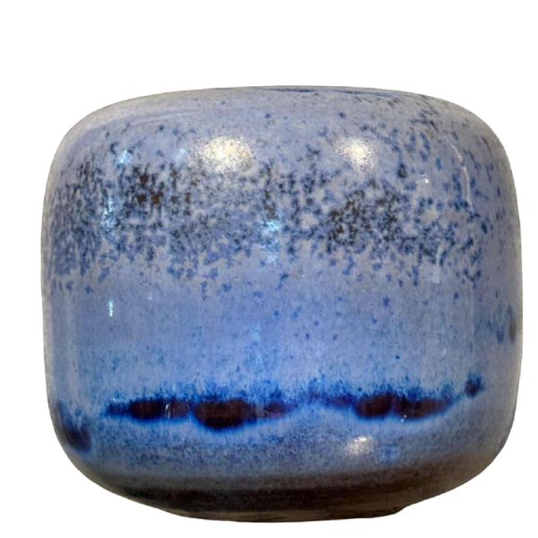 Antonio Lampecco, blue ceramic vase