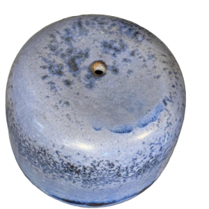 Antonio Lampecco, vase en céramique bleu