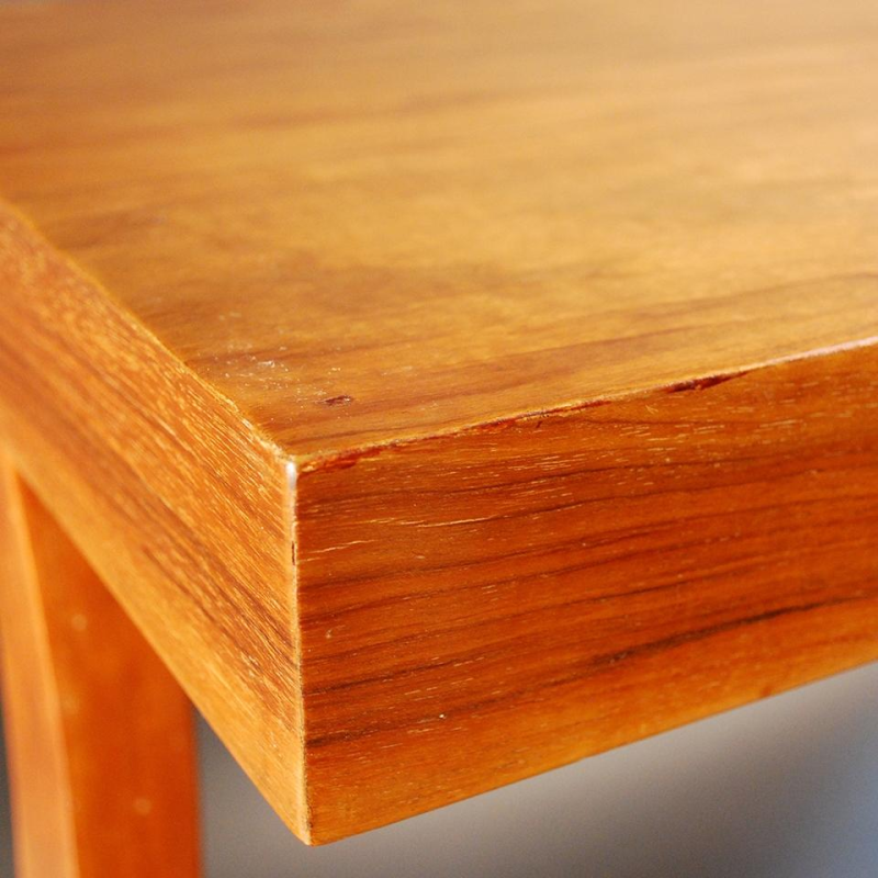 Art Deco walnoot gefineerde DE COENE kolomtafel met "viool" poten - circa 1930