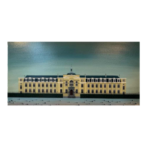 Louis HACHÉ « Lécole » peinture huile sur panneau