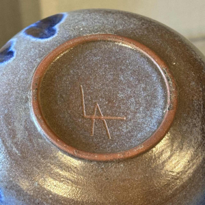 Antonio Lampecco, blue ceramic vase