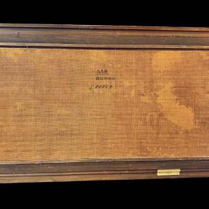 Louis HACHÉ « Lécole » peinture huile sur panneau