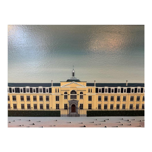 Louis HACHE « The school » painting oil on panel