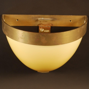 Jozé Ten Have, 6 grandes appliques Modernistes Style Art Déco, Laiton & Opaline