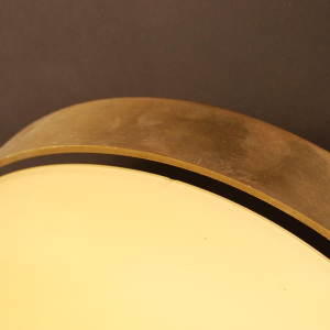 Jozé Ten Have, 6 large Modernist sconces Art Deco style, Brass & Opaline