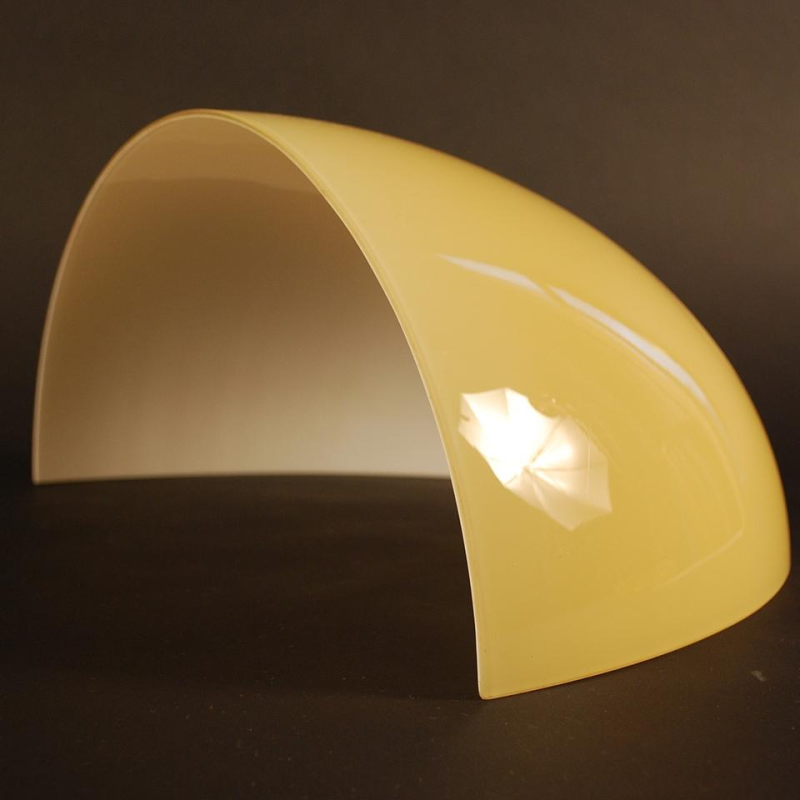 Jozé Ten Have, 6 grandes appliques Modernistes Style Art Déco, Laiton & Opaline