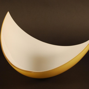 Jozé Ten Have, 6 large Modernist sconces Art Deco style, Brass & Opaline