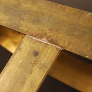 Jozé Ten Have, 6 grandes appliques Modernistes Style Art Déco, Laiton & Opaline