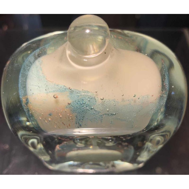 Glass bottle by French master glassmaker ALAIN BEGOU