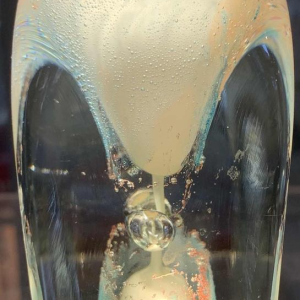 Flacon en verre du maître verrier français ALAIN BEGOU