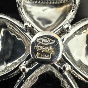 Pendentif 'Fleur' en or blanc 18ct. & diamants