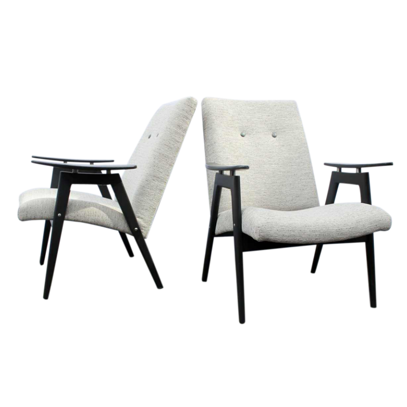Sold PAIRE DE FAUTEUILS JAROSLAV SMIDEK "type 6950", THONET 1958