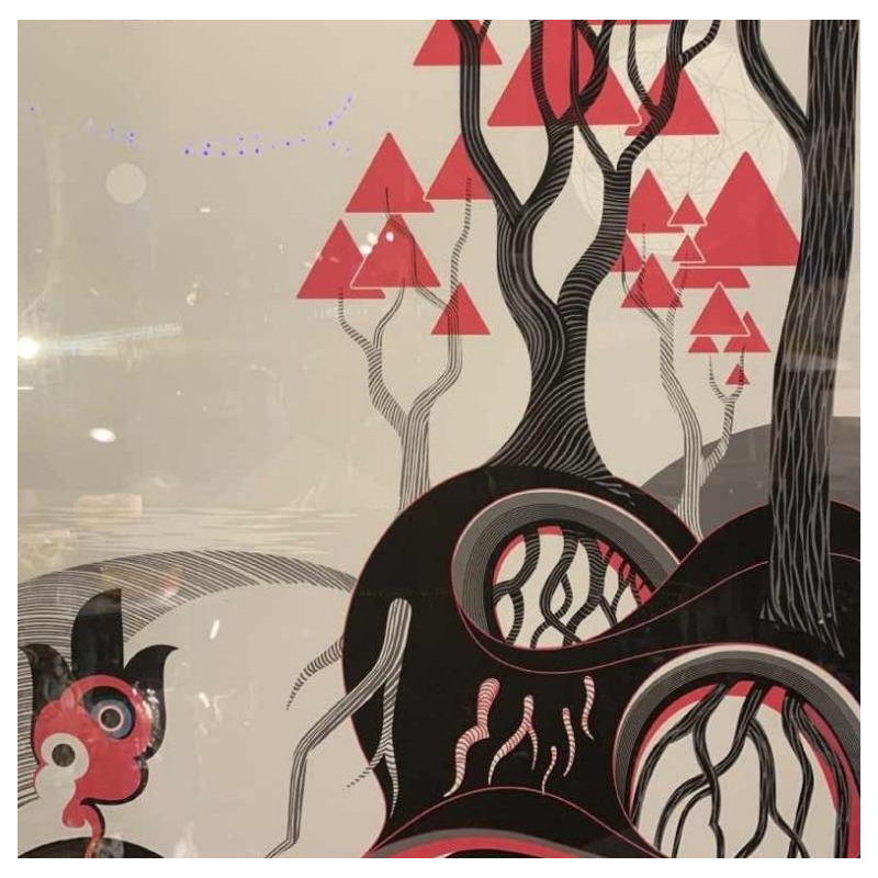 Zeefdruk illustratie futuristisch Sam Chivers genummerd 1/1 Wilmington GB