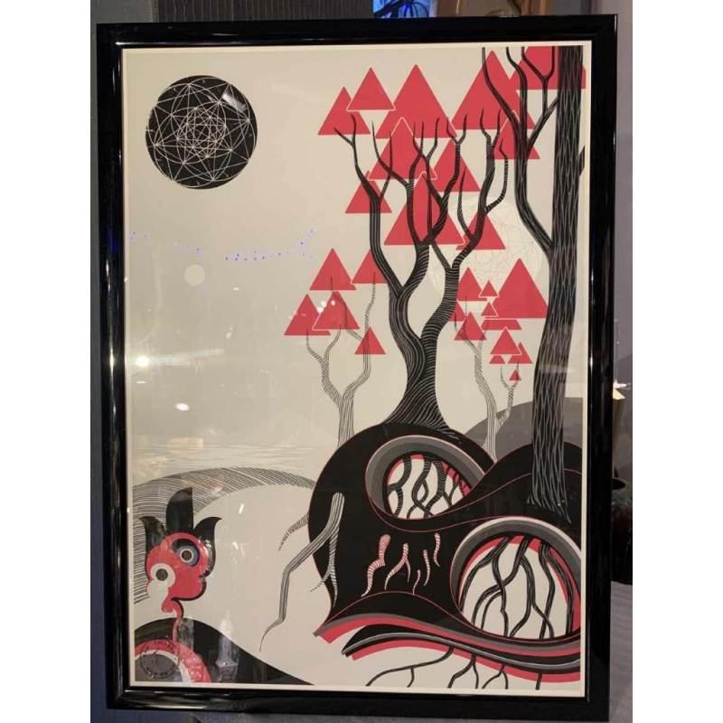 Serigraphy illustration futurist Sam Chivers numbered 1/1 Wilmington GB