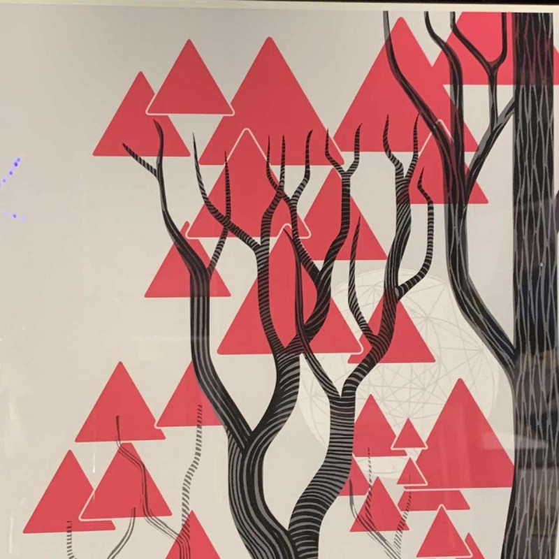 Zeefdruk illustratie futuristisch Sam Chivers genummerd 1/1 Wilmington GB