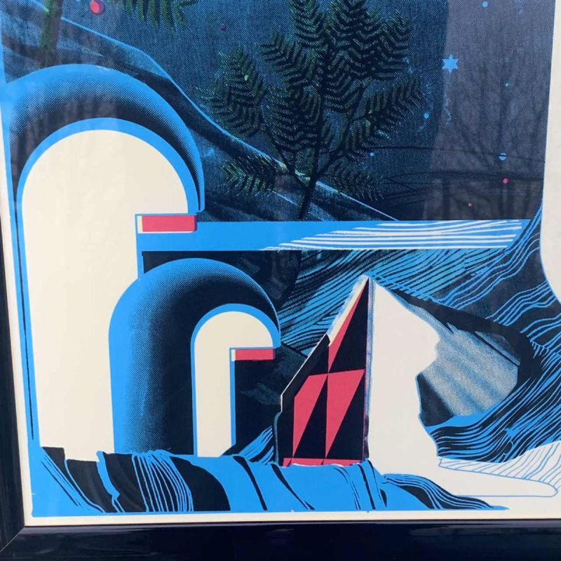 Serigraphy illustration futurist Sam Chivers numbered 19/30 Brighton GB