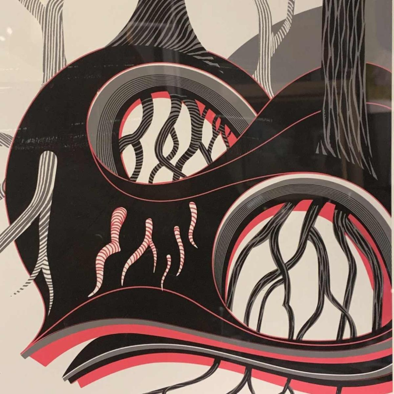 Zeefdruk illustratie futuristisch Sam Chivers genummerd 1/1 Wilmington GB