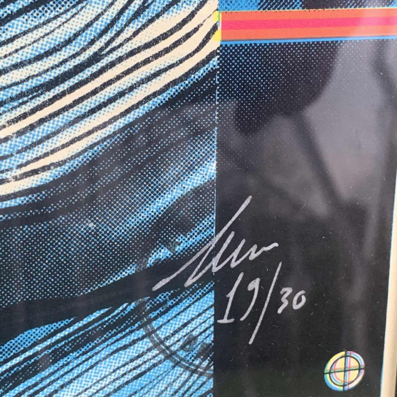 Sérigraphie illustration futuriste Sam Chivers numérotée 19/30 Brighton GB