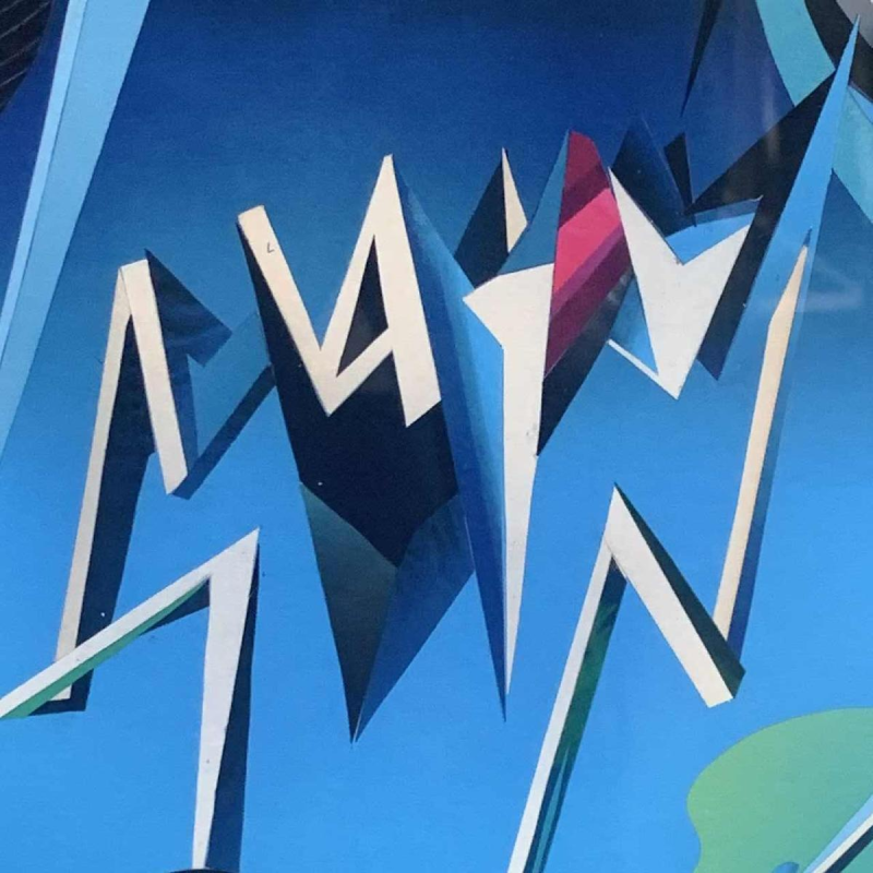 Zeefdruk illustratie futuristisch Sam Chivers genummerd 20/100 Wilmington GB