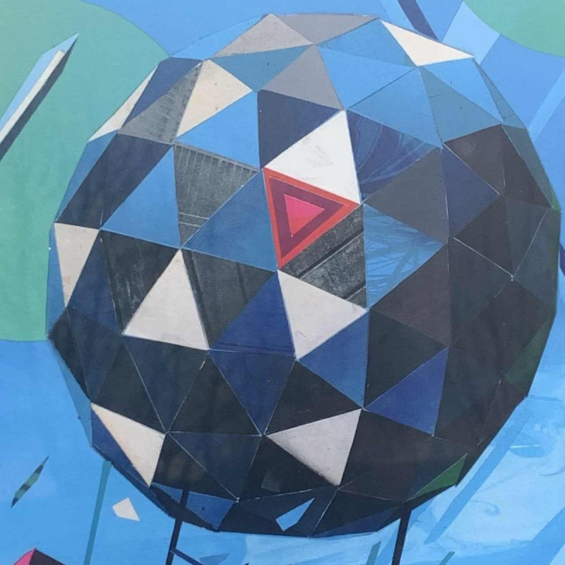 Sérigraphie illustration futuriste Sam Chivers numérotée 20/100 Wilmington GB