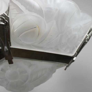 Art Deco hanglamp van Degue circa 1930