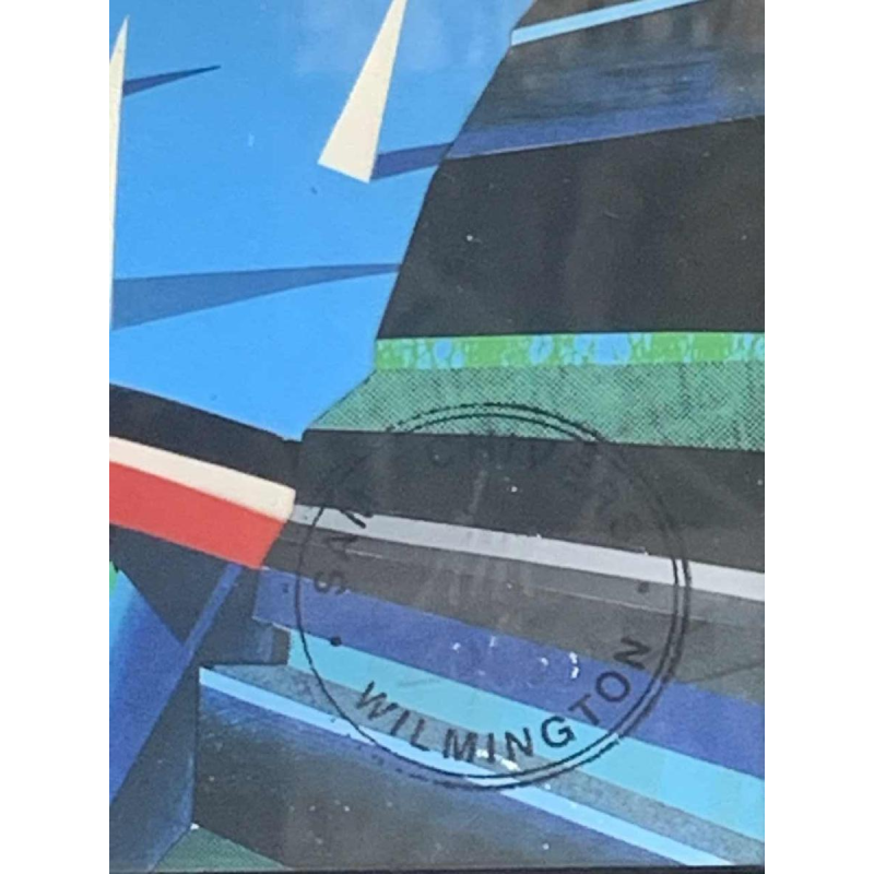 Serigraphy illustration futurist Sam Chivers numbered 20/100 Wilmington GB