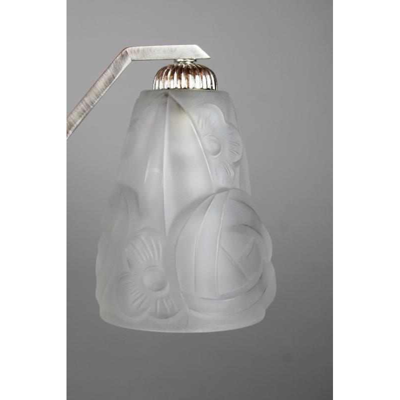 suspension art- déco signée Degue vers 1930