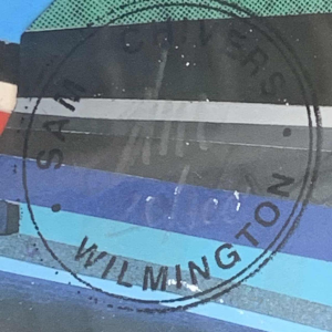 Zeefdruk illustratie futuristisch Sam Chivers genummerd 20/100 Wilmington GB