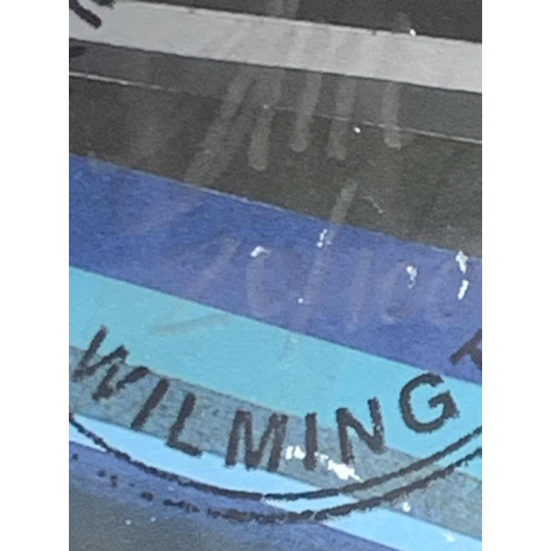 Zeefdruk illustratie futuristisch Sam Chivers genummerd 20/100 Wilmington GB