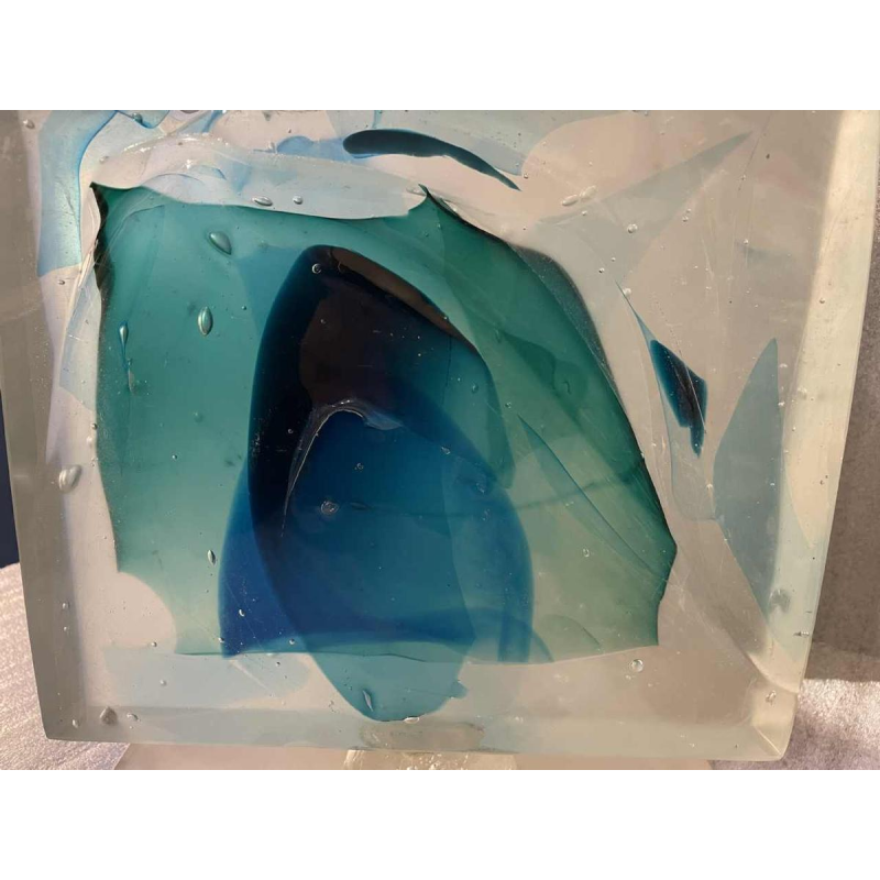 Glass sculpture by Charles Bray (1922-2012)