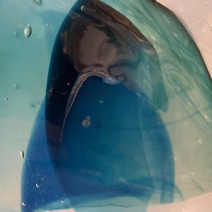 Glassculptuur van Charles Bray (1922-2012)